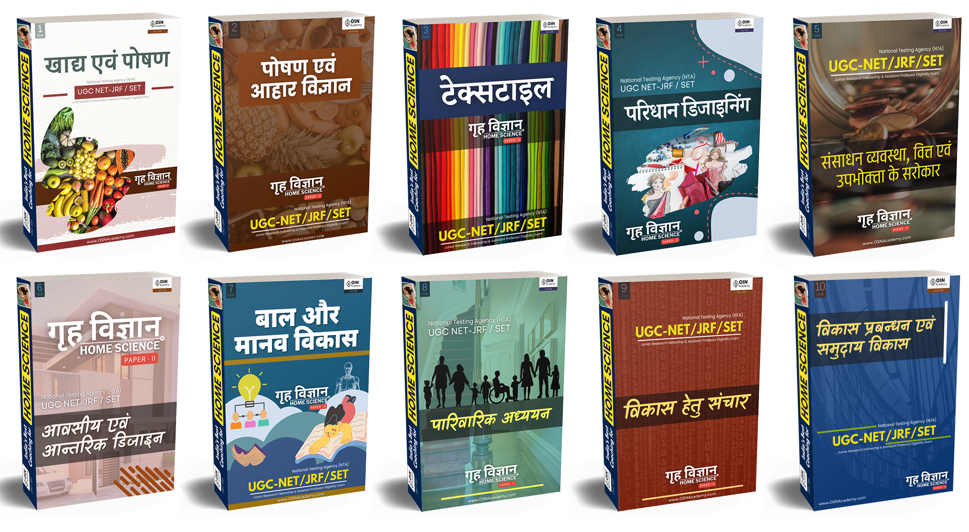 10-books OSN Academy - India’s Best Coaching For UGC NET / JRF / IAS / PCS (Mains) English Literature & Home Science in 2025